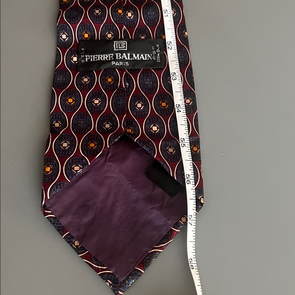 Pierre Balmain Silk Tie Stylish GUC